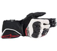 Alpinestars SP-8 Air Guantes de motocicleta, Negro/Blanco/Rojo, Talla XL