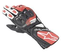 Alpinestars Guantes de moto SP-8 V3 Negro/Rojo neón/Blanco Talla M Hombre