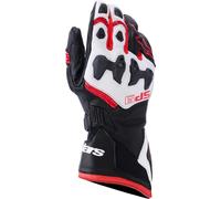 Alpinestars SP-9 Guantes de moto, Negro/Blanco/Rojo, Talla M