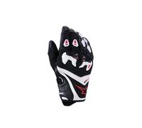Alpinestars SP-R Pro Gloves - Guantes de carreras de motocicleta para hombre, cuero de cabra de grano completo, nudillos de TPU SP-R - 3XL, negro/blanco/rojo brillante