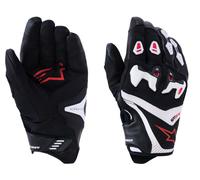 Alpinestars SP-R Pro Guantes De Motocicleta (Negro/Blanco/Rojo) Talla L