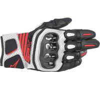 Guantes Alpinestars SP X Air Carbon V2 Negro-blanco-rojo fluor L