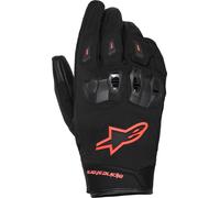 Alpinestars SP X Z WP Guantes impermeables para motocicletas, negro/neón rojo, Talla L