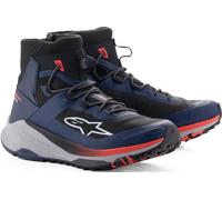 Alpinestars Speedforce XR Zapatos de moto, Azul/Negro/Rojo, Talla 10