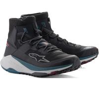 Alpinestars Speedforce XR Zapatos de moto, negro-turquesa-azul, tamaño 42 para Hombres