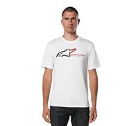 Alpinestars SPS Csf tee T-Shirt para Hombre Camiseta de Manga Corta con Cuello Redondo Estilo Deportivo Blanco L