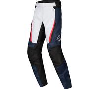 Alpinestars ST-1 Pantalones Textiles de Motocicleta impermeables, negro/azul/rojo, Talla 4XL