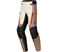 Alpinestars ST-1 Pantalones Textiles de Motocicleta impermeables, negro-marrón, tamaño L para Hombres