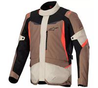 Chaqueta Alpinestars ST-1 WP Marrón-negro-rojo fluor M