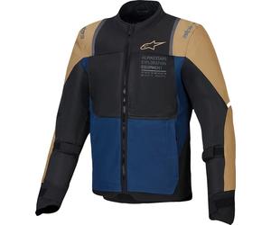 Alpinestars ST-2 Air Chaqueta Textil Moto, Caqui/Azul marino, Talla S