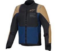 Alpinestars ST-2 Air Chaqueta Textil Moto, Caqui/Azul marino, Talla XL