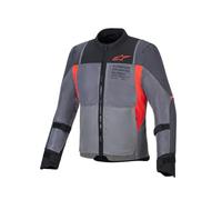 Alpinestars ST-2 Air Giacca tessile da moto, grigio/rosso, XL