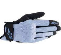 Alpinestars Stated Air Guantes de moto perforados, negro-plata, tamaño L para Hombres