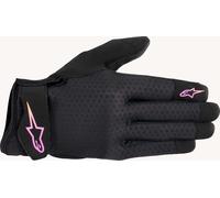 Alpinestars Stated Guantes de moto para mujer, negro-rosa, tamaño L