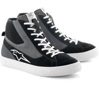 Alpinestars Stated Zapatos de moto, negro-gris-blanco, tamaño 48 para Hombres