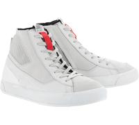 Alpinestars Stated Zapatos de moto, gris-blanco, tamaño 47 para Hombres
