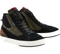 Alpinestars Stated Zapatos de moto, Verde/negro, Talla 11 (44)