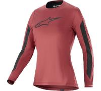 Alpinestars Stella A-Dura Dri Astar Maillot de bicicleta de manga larga para mujer, rojo, tamaño M