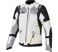 Alpinestars Stella Andes V4, chaqueta textil Drystar mujer XL female Gris/Gris Oscuro/Amarillo Neón
