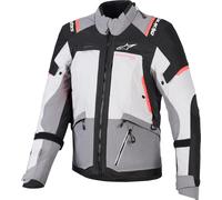 Alpinestars Stella Andes V4 Drystar Chaqueta textil de motocicleta impermeable para damas, gris oscuro/negro/naranja, Talla XXL