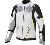 Alpinestars Stella Andes V4, chaqueta textil Drystar mujer L female Gris/Gris Oscuro/Amarillo Neón
