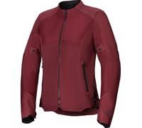 Alpinestars Stella C-1 Air Chaqueta textil de moto para mujer, Rojo burdeos, Talla XXS