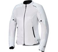 Alpinestars Stella C-1 Air Chaqueta textil de moto para mujer, plata, tamaño 2XL