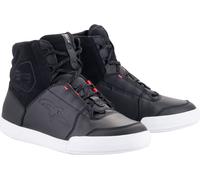 Alpinestars Stella Chrome Drystar Zapatos de motocicleta impermeables para damas, negro/rosa, Talla 10