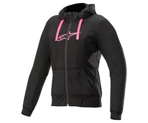 alpinestars Stella Chrome Sport mujer Sudadera de motorista Negro/Rosa XL mujeres plata
