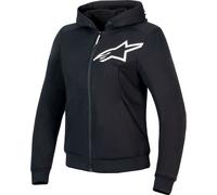 Alpinestars Sudadera motera para mujer Stella Chrome V2 Sport con capucha y cremallera, negro S