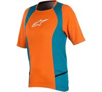 Alpinestars Stella Drop 2 SS Las señoras bicicleta Jersey, azul-naranja, tamaño XS para Mujer