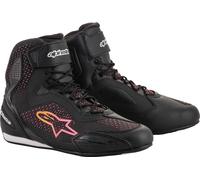 Alpinestars Stella Faster 3 Rideknit, botas cortas mujer 7 US female Negro/Amarillo/Fucsia