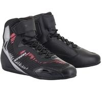 Alpinestars Stella Faster-3 Rideknit Zapatos de motocicleta para mujer, negro/gris/rosa, Talla 42,5