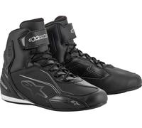 Alpinestars Stella Faster-3 Señoras zapatos de motocicleta, negro-plata, tamaño 42 43 para Mujer