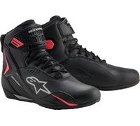 Alpinestars Stella Faster 4 Drystar Zapatos de moto impermeables para mujer, negro/gris/rosa, Talla 7,5 (39)