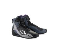 Alpinestars Stella Faster-4 - Zapatillas de motociclismo para mujer, color negro, protección ligera, transpirable, comodidad, Negro Gris Púrpura, 35 EU
