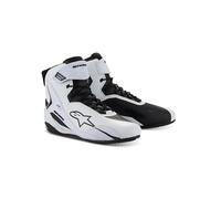 Alpinestars Stella Faster-4 - Zapatos de motociclista para mujer, color negro diva rosa, protección ligera, comodidad transpirable, Blanco/Negro, 38.5 EU