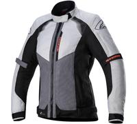 Alpinestars Stella Headlands, chaqueta textil Drystar mujer M female Gris Oscuro/Gris/Rojo Neón