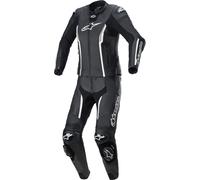 Alpinestars Stella Missile V2 Traje de cuero de mujer de dos piezas, negro-blanco, tamaño 38