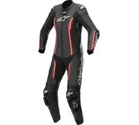 Alpinestars Stella Missile V2 Traje de cuero de una pieza para damas de motocicleta, negro-rosa, tamaño 50 para Mujer