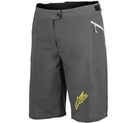 Alpinestars Stella Pathfinder Pantalones cortos para bicicletas para damas, gris-amarillo, tamaño 28 para Mujer
