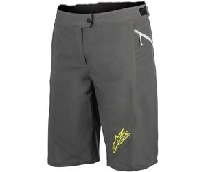 Alpinestars Stella Pathfinder Pantalones cortos para bicicletas para damas, gris/amarillo, Talla 30