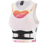 Alpinestars Stella Plasma Camisa protectora para mujer, blanco-naranja, tamaño M