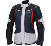 Alpinestars Stella ST-1, chaqueta textil impermeable mujer L female Gris Claro/Azul Oscuro/Negro/Rojo Claro
