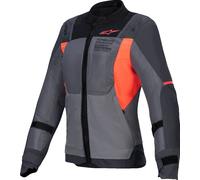 Alpinestars Stella ST-2 Air Chaqueta textil de moto para mujer, negro/gris/naranja, Talla XS