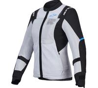 Alpinestars Stella ST-2 Air Chaqueta textil de moto para mujer, negro/gris, Talla XL