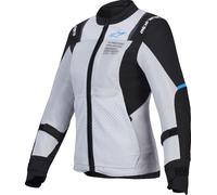 Alpinestars Stella ST-2 Air Chaqueta textil de moto para mujer, negro-gris, tamaño XL