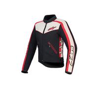 Alpinestars Stella T-Dyno Wr - Chaqueta, Negro/Crudo/Rojo Brillante, XS