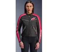 Alpinestars Stella T-Dyno WR Chaqueta textil de moto para mujer, negro-rosa, tamaño L