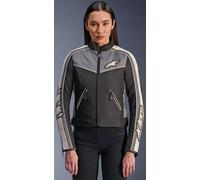 Alpinestars Stella T-Dyno WR Chaqueta textil de moto para mujer, negro-gris, tamaño M